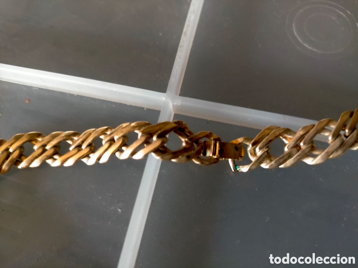 Joyeria: GARGANTILA CON CADENA DOBLE ESLAB&Oacute;N jj - Foto 4