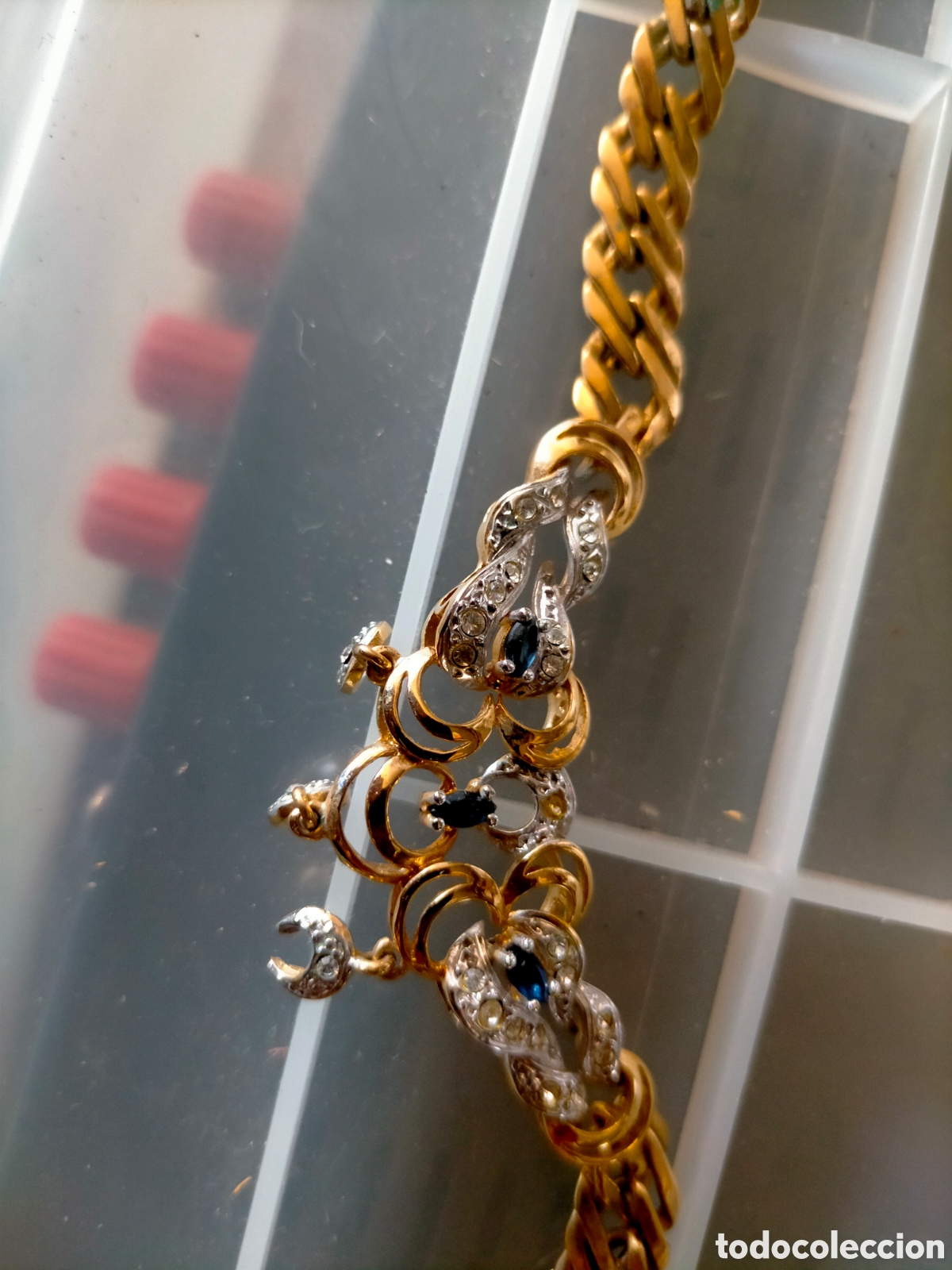 Joyeria: GARGANTILA CON CADENA DOBLE ESLAB&Oacute;N jj - Foto 3