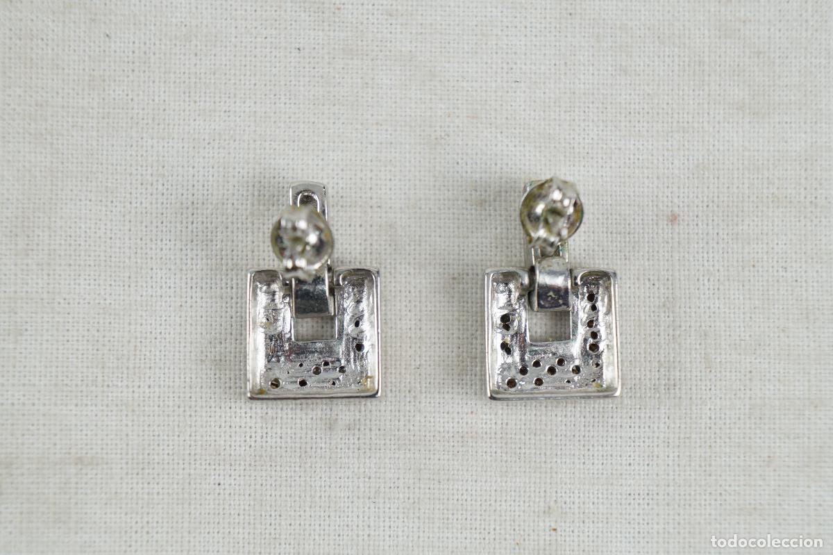 Joyeria: Pendientes cuadrados con brillantes - Foto 2