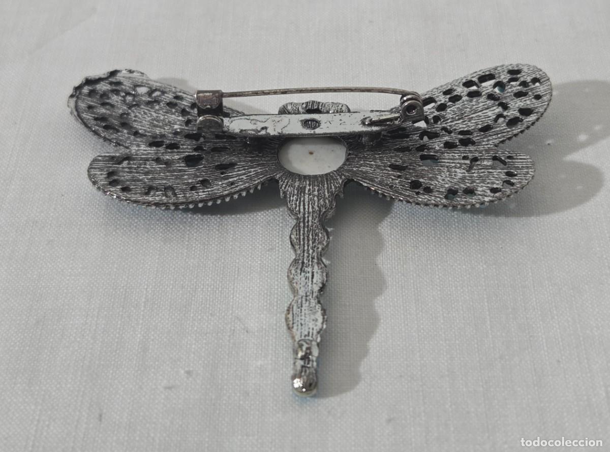 Joyeria: Broche libelula de metal vidriado - Foto 5
