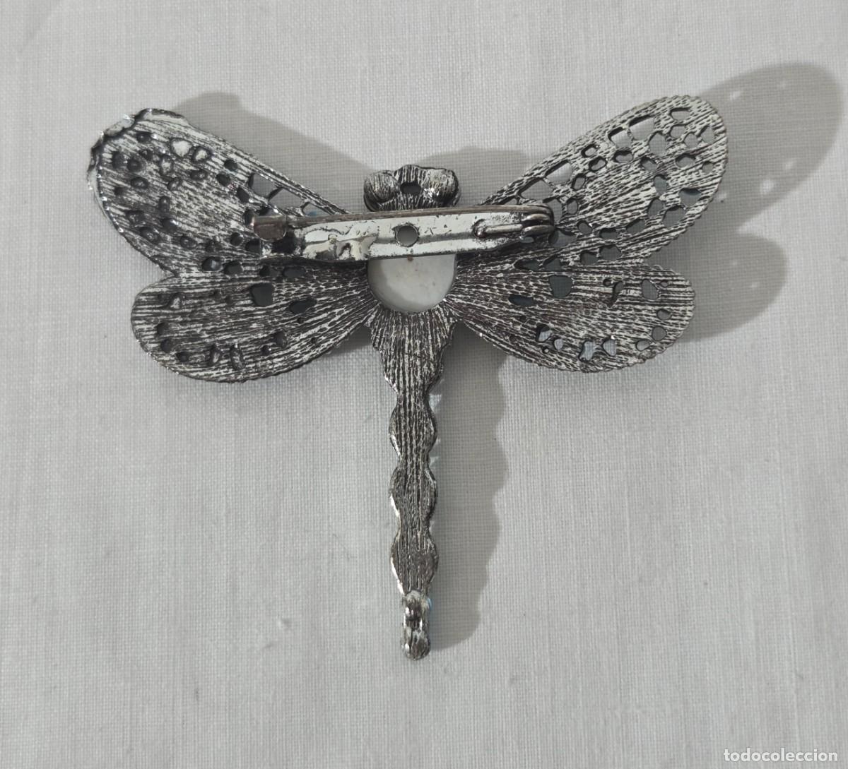 Joyeria: Broche libelula de metal vidriado - Foto 6