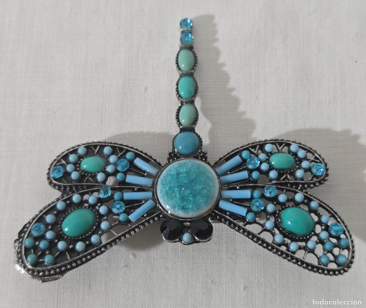 Joyeria: Broche libelula de metal vidriado - Foto 7