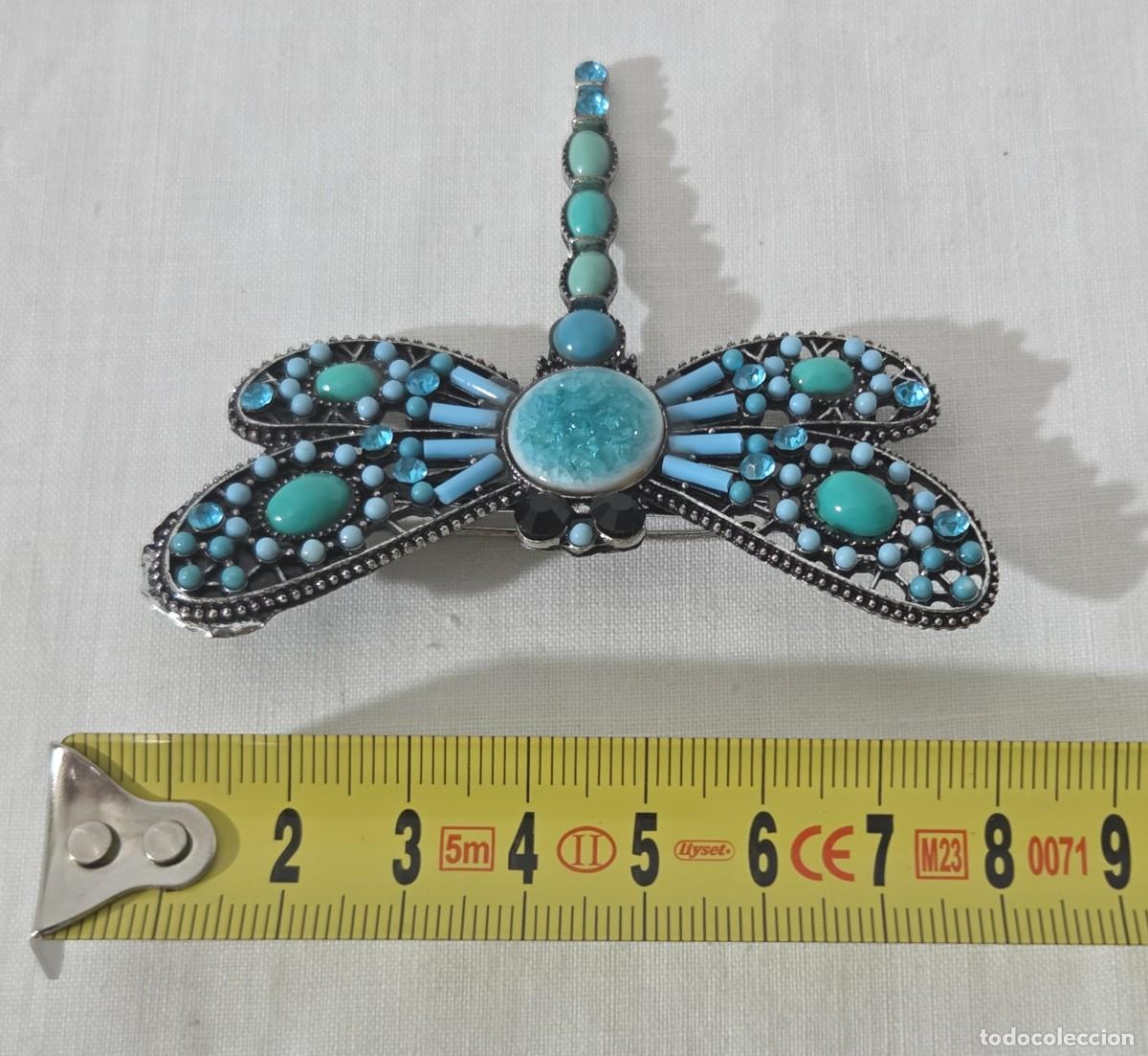 Joyeria: Broche libelula de metal vidriado - Foto 8
