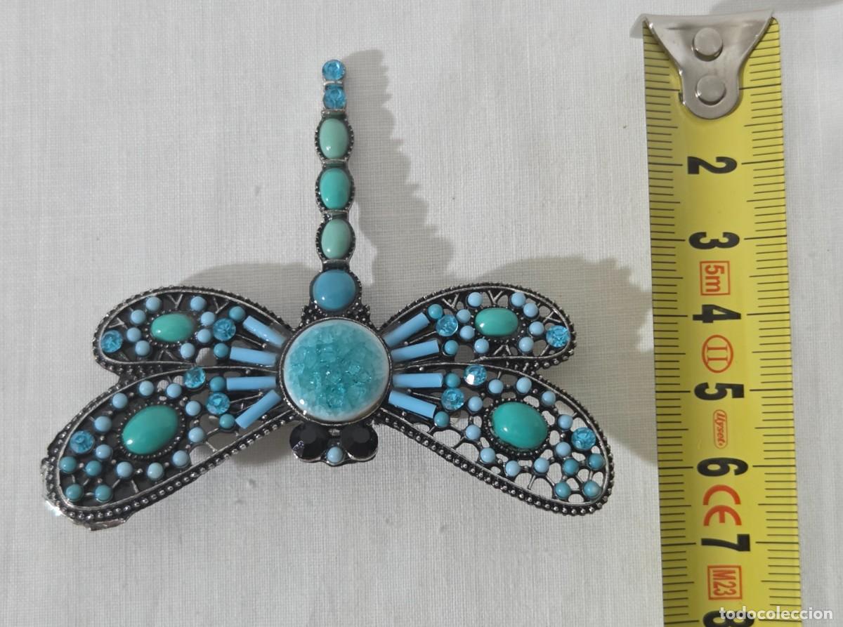 Joyeria: Broche libelula de metal vidriado - Foto 9