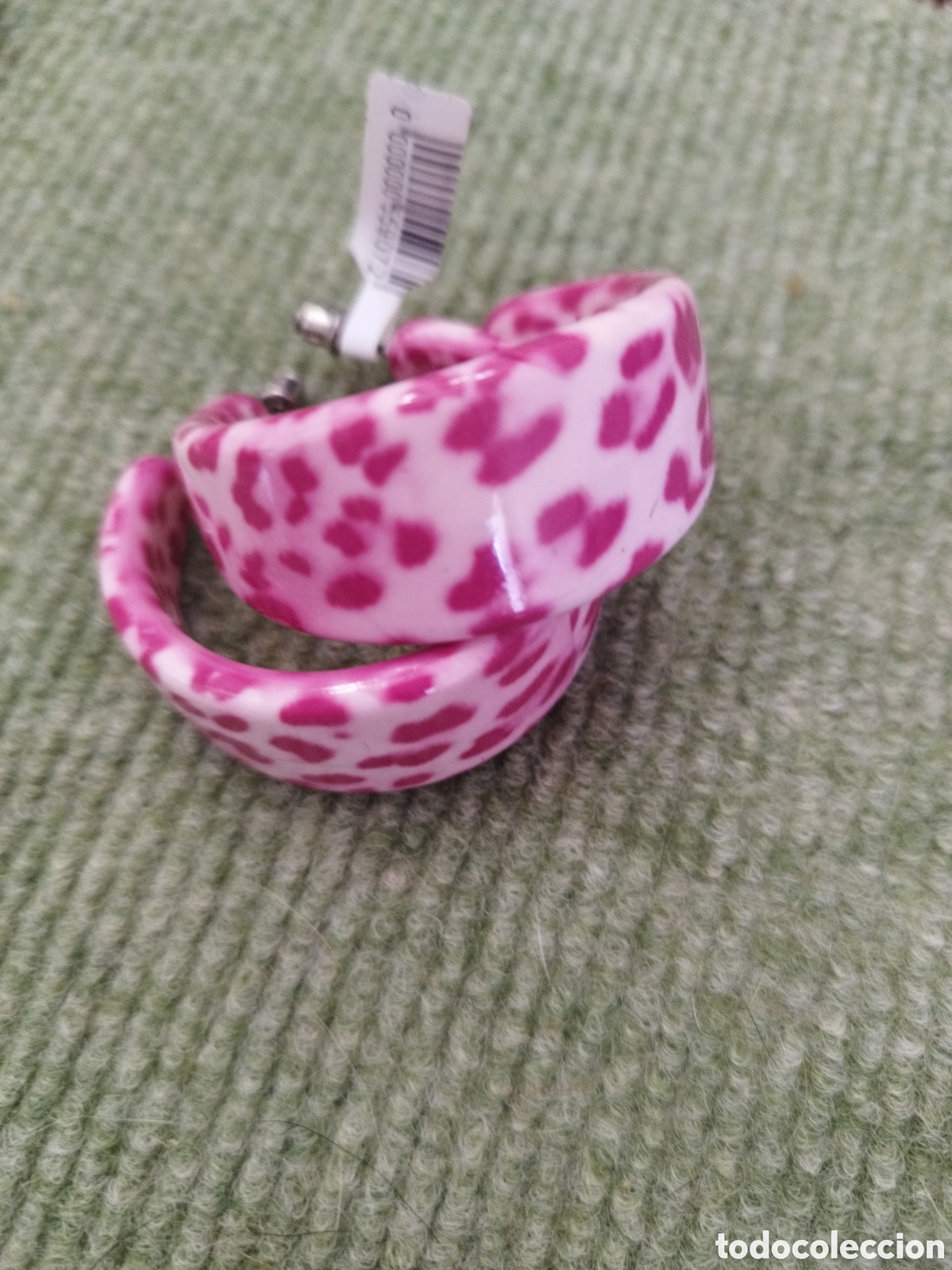 Joyeria: Pendientes aro vintage pl&aacute;stico - Foto 1