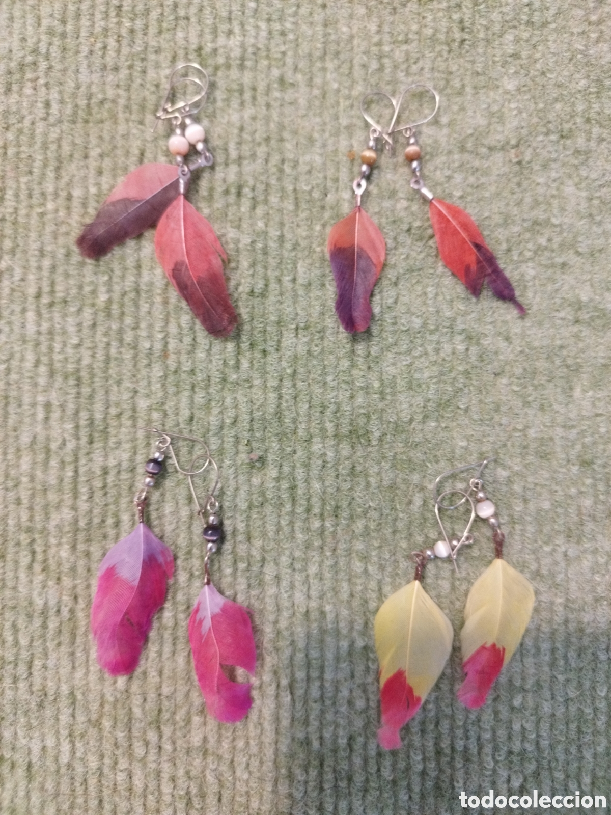 Joyeria: Pendientes plumas vintage - Foto 1