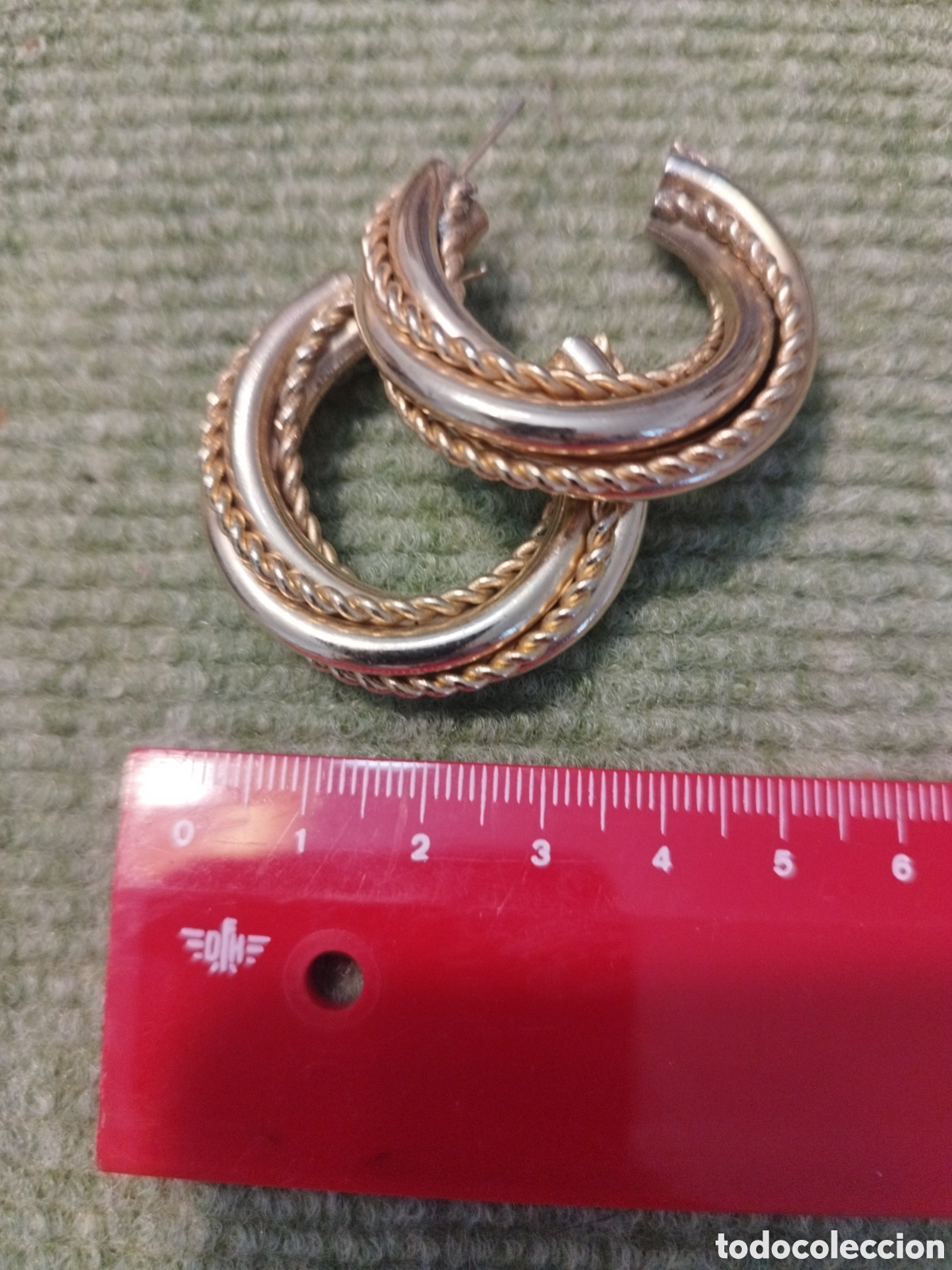 Joyeria: Pendientes dorados aro - Foto 1