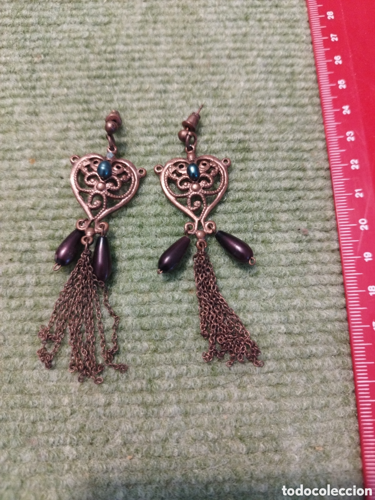 Joyeria: Pendientes color bronce - Foto 1
