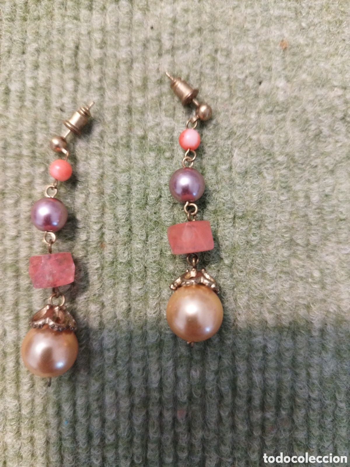 Joyeria: Pendientes perlas y cuentas vintage - Foto 1