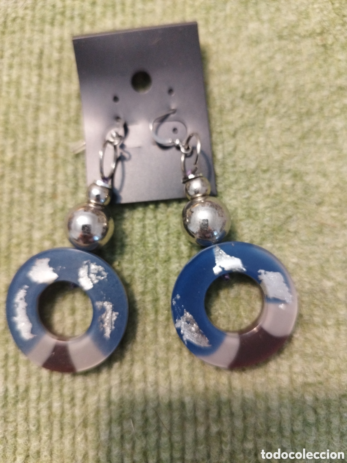 Joyeria: Pendientes c&iacute;rculo pl&aacute;stico - Foto 1