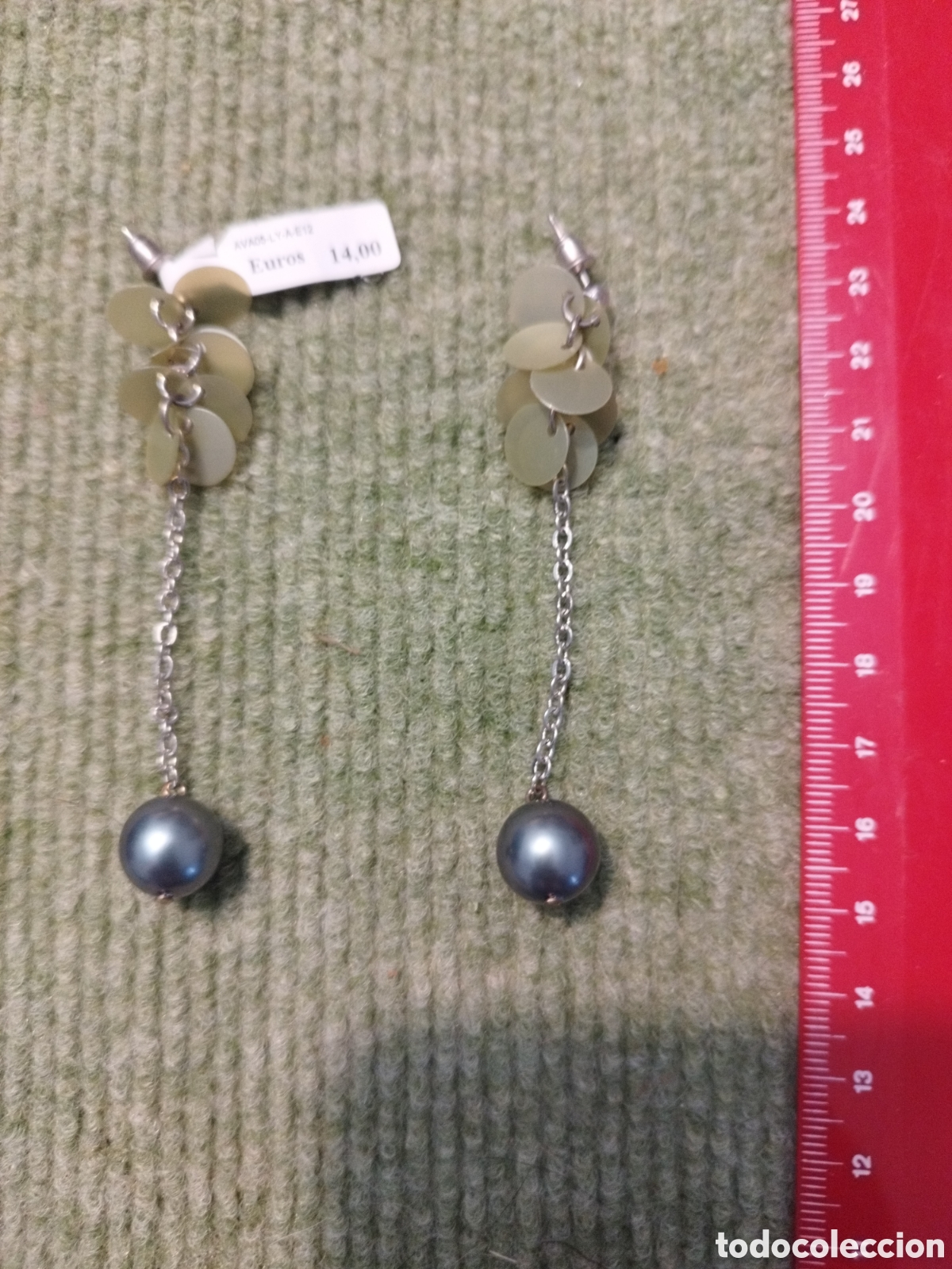 Joyeria: Pendientes largos perla gris - Foto 1