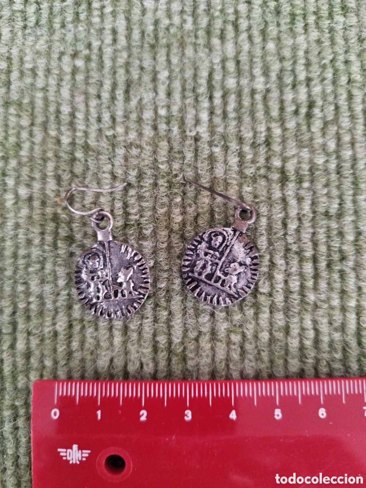 Joyeria: Pendientes vintage escena religiosa - Foto 1