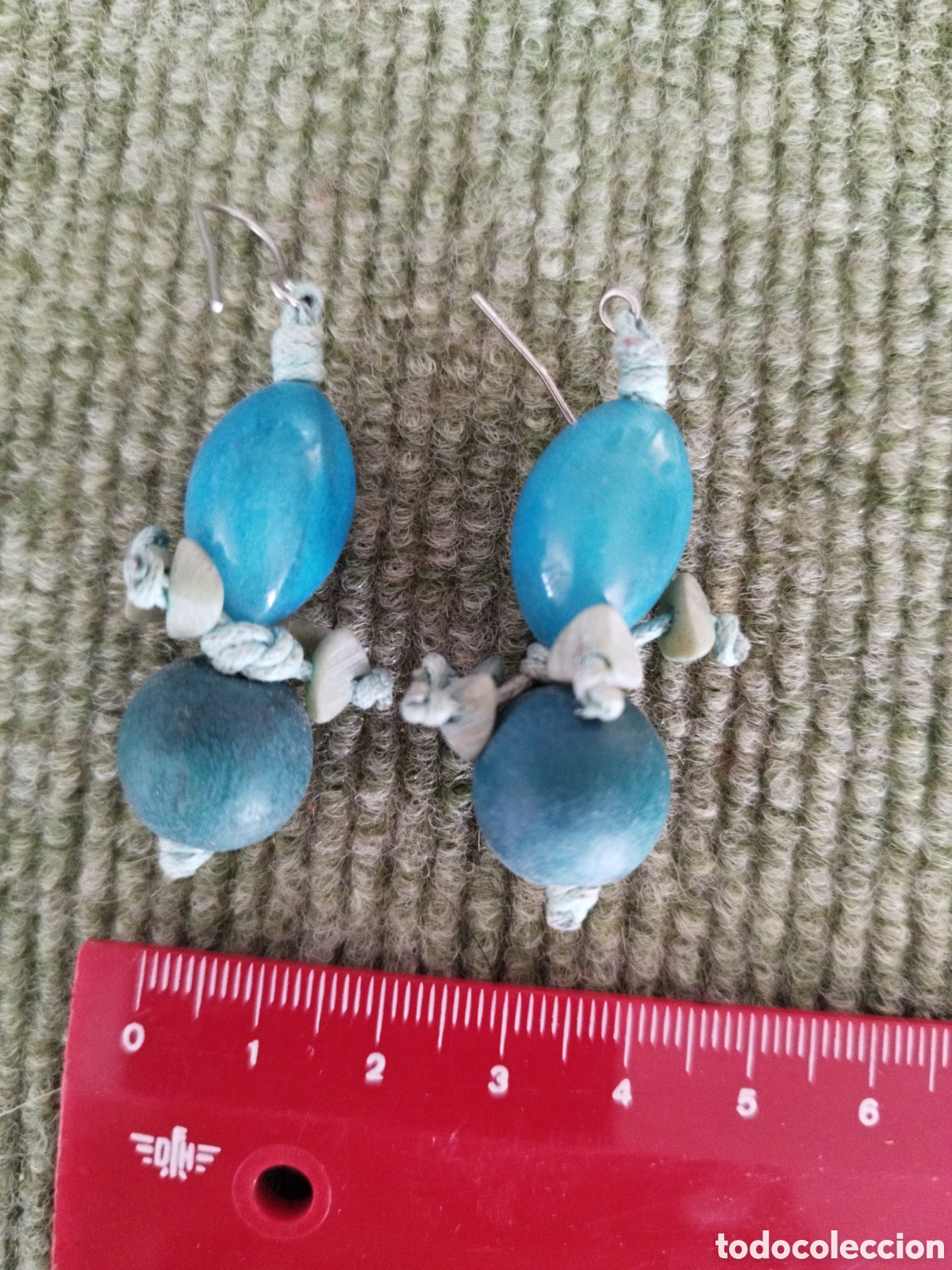 Joyeria: Pendientes cuebtas y tela - Foto 1