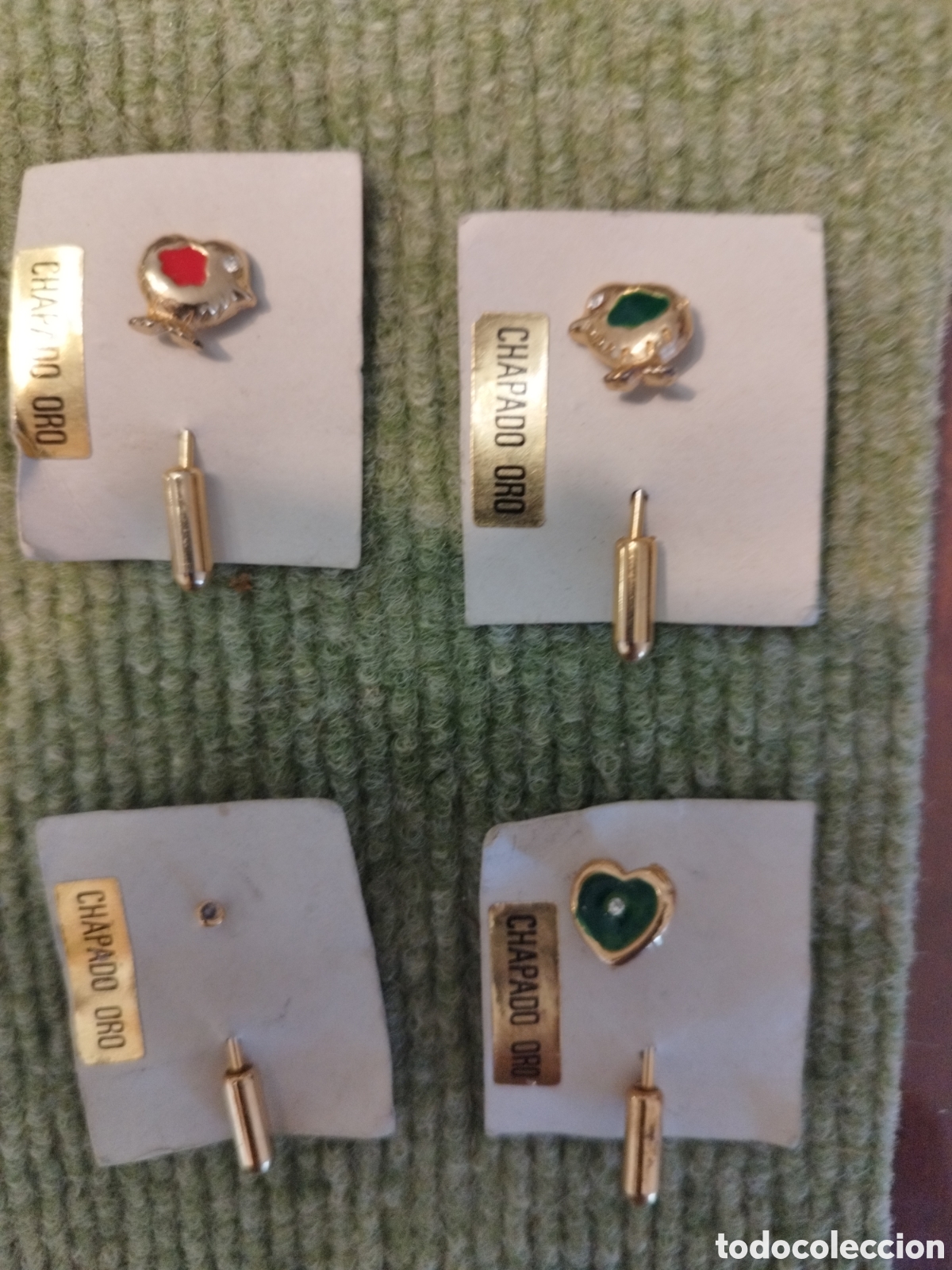 Joyeria: Agujas vintage solapa chapado en oro - Foto 3