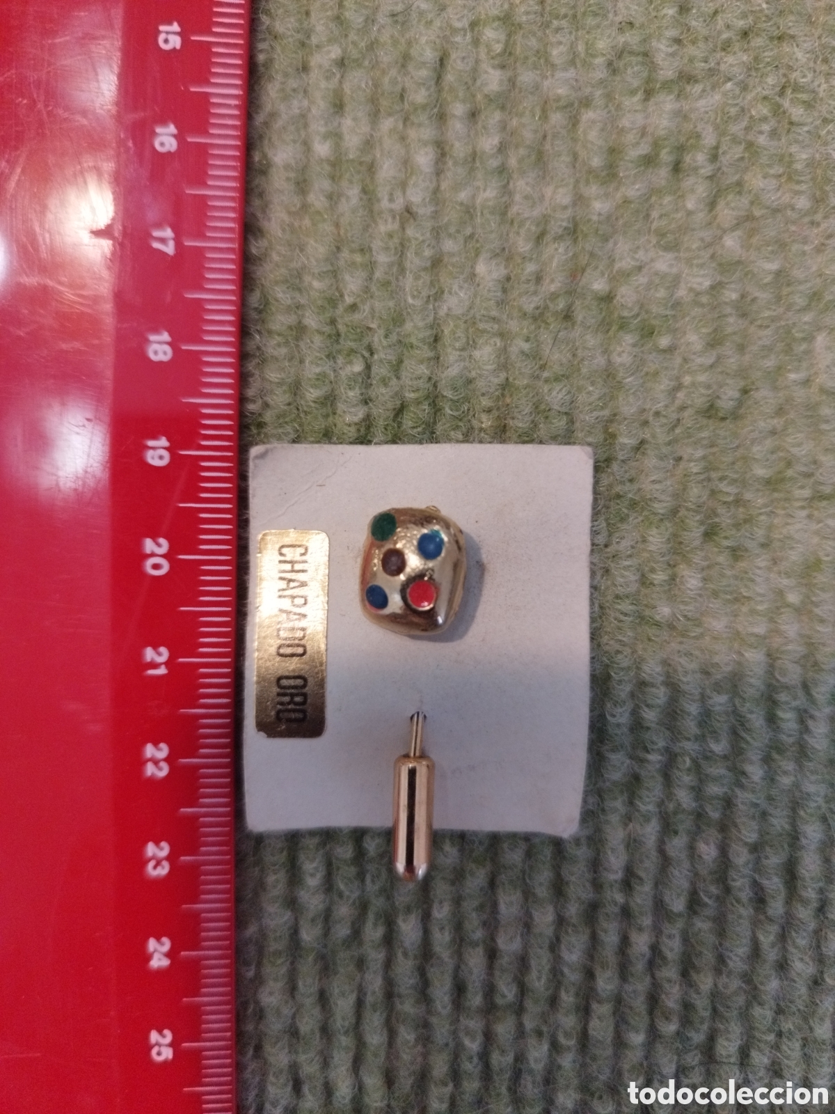 Joyeria: Agujas vintage solapa chapado en oro - Foto 4