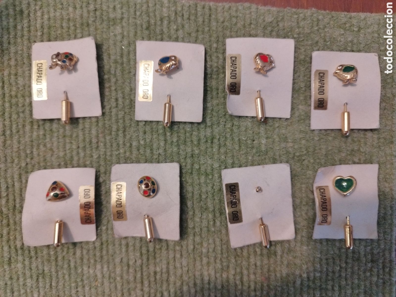 Joyeria: Agujas vintage solapa chapado en oro - Foto 1