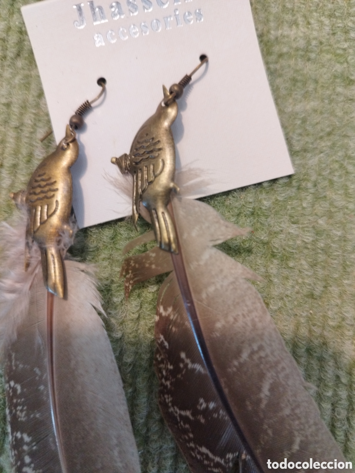 Joyeria: Pendientes plumas vintage - Foto 2