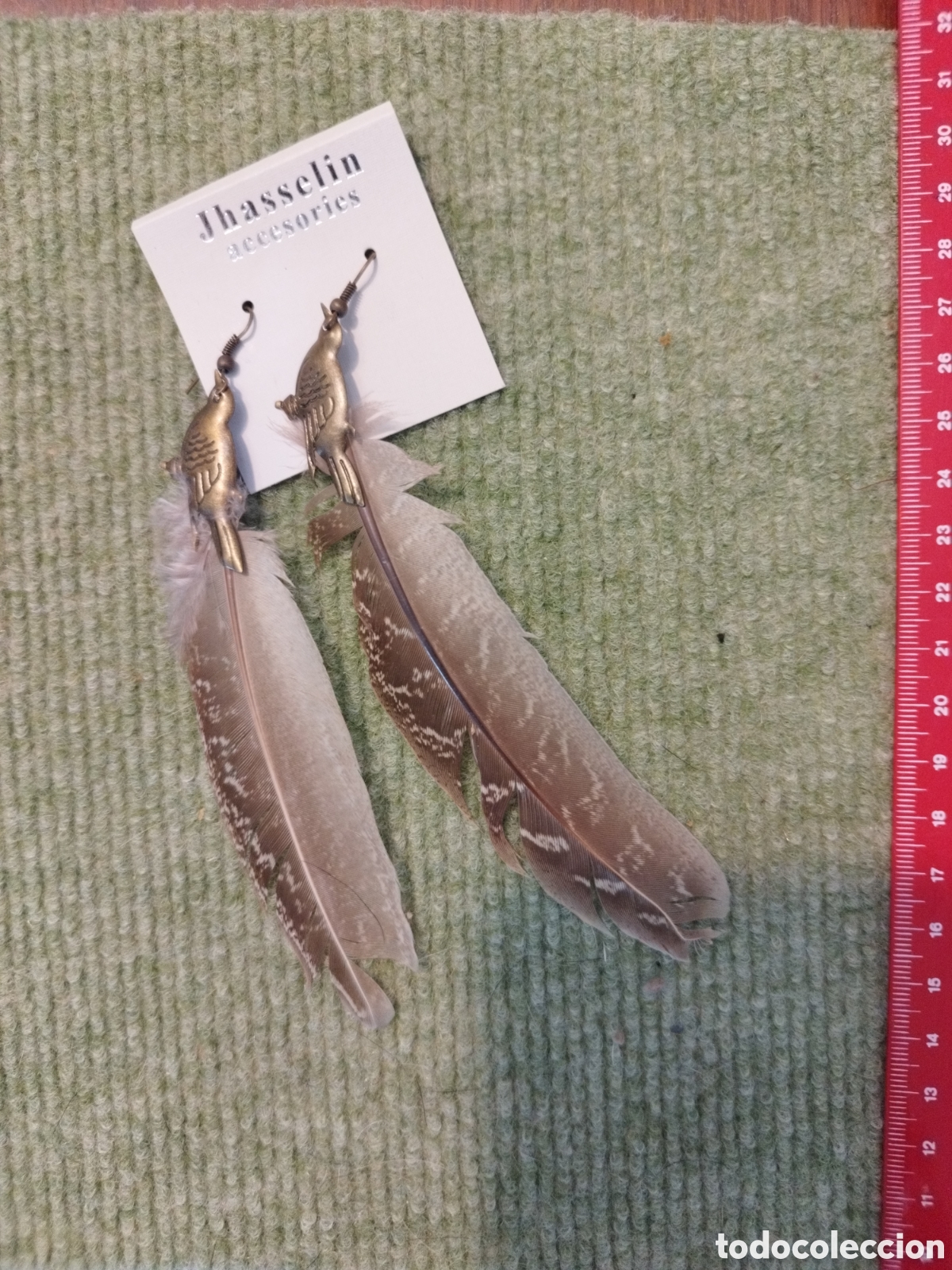 Joyeria: Pendientes plumas vintage - Foto 1