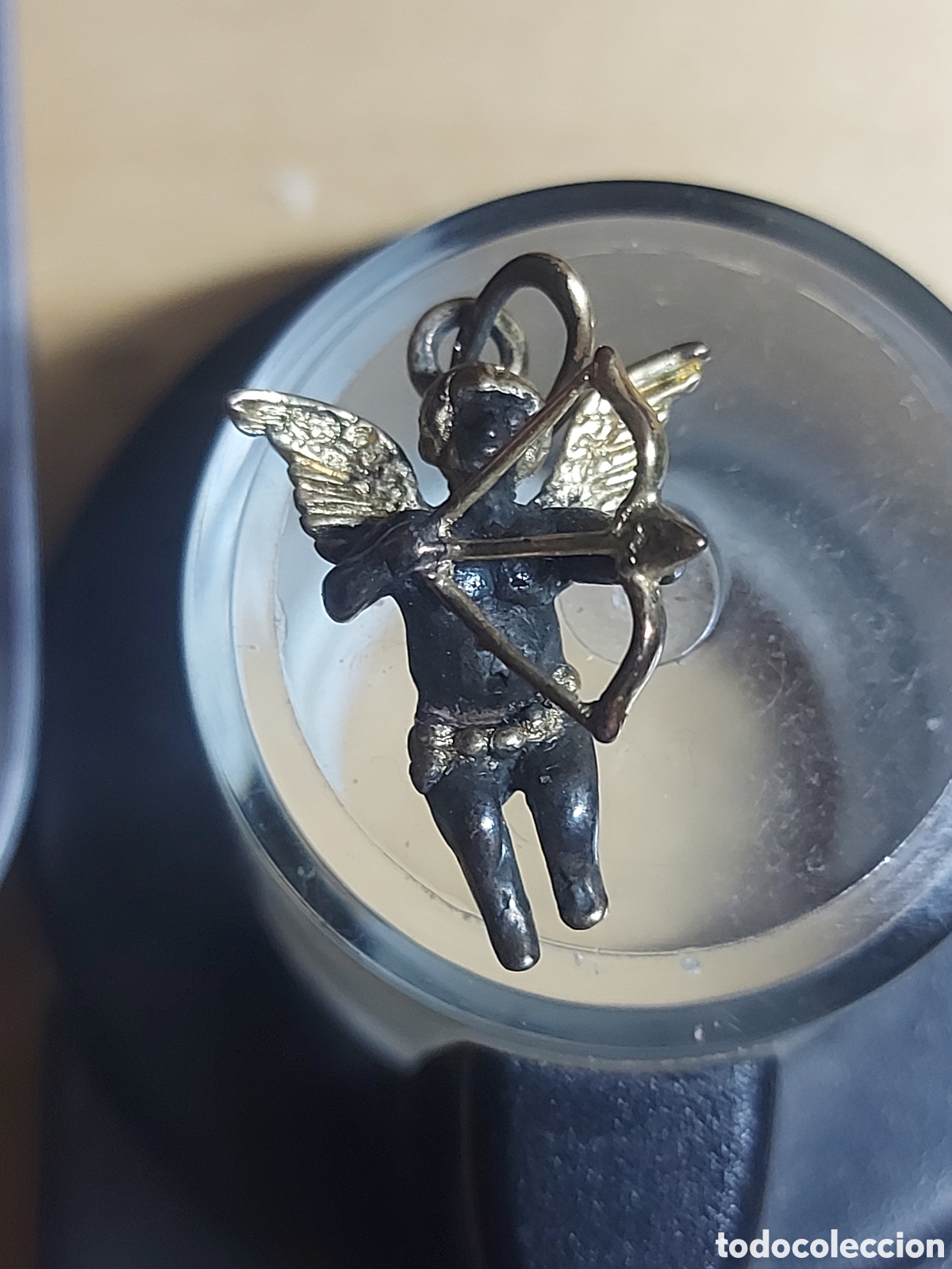 Joyeria: COLGANTE CUPIDO EN DORADO Y MATE - Foto 1