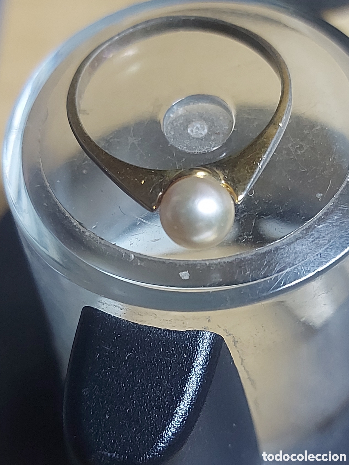 Joyeria: ANILLO DORADO Y PERLA. - Foto 1
