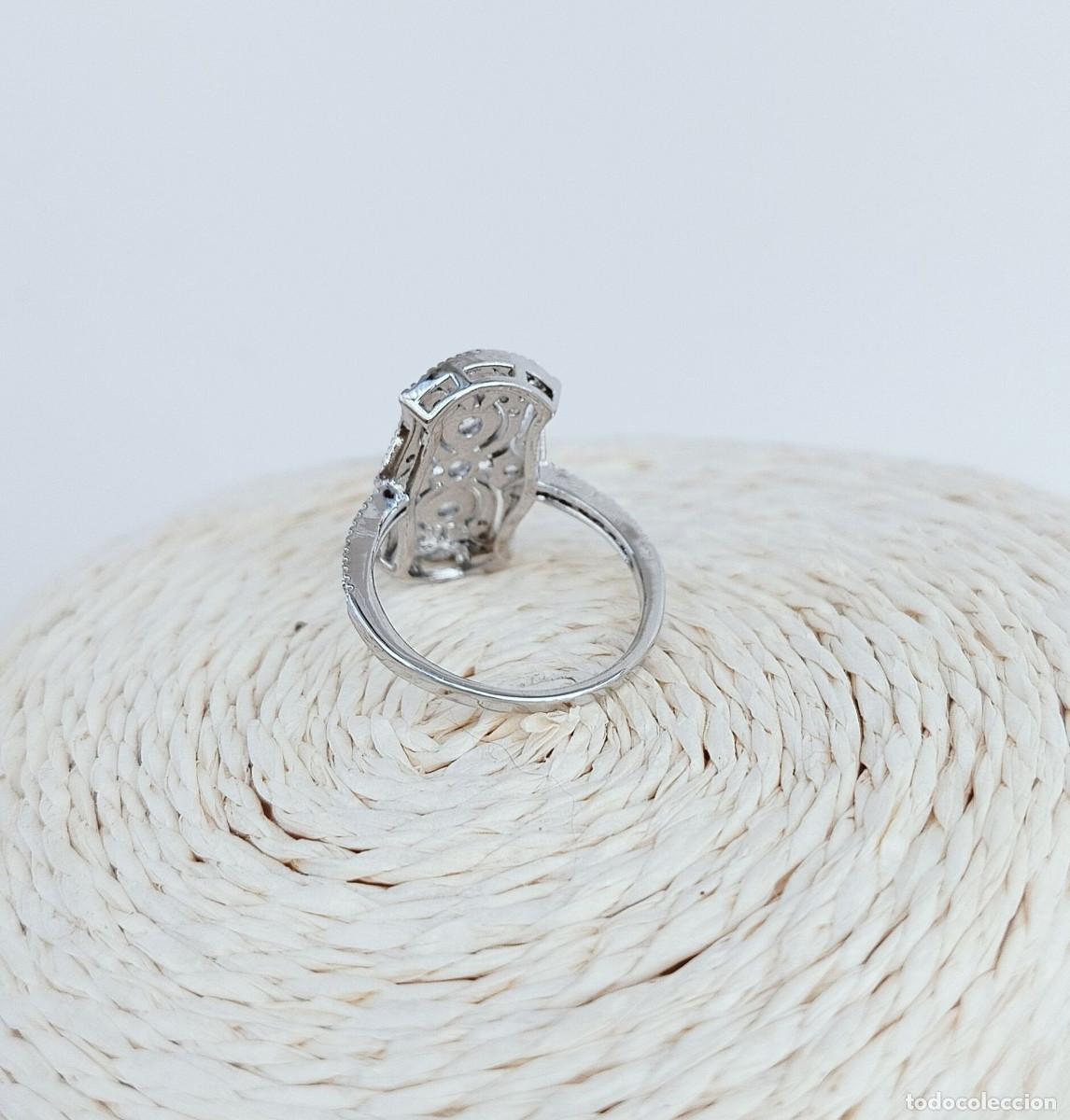 Joyeria: Anillo estilo art dec&oacute; con circonitas sint&eacute;ticas - Foto 5