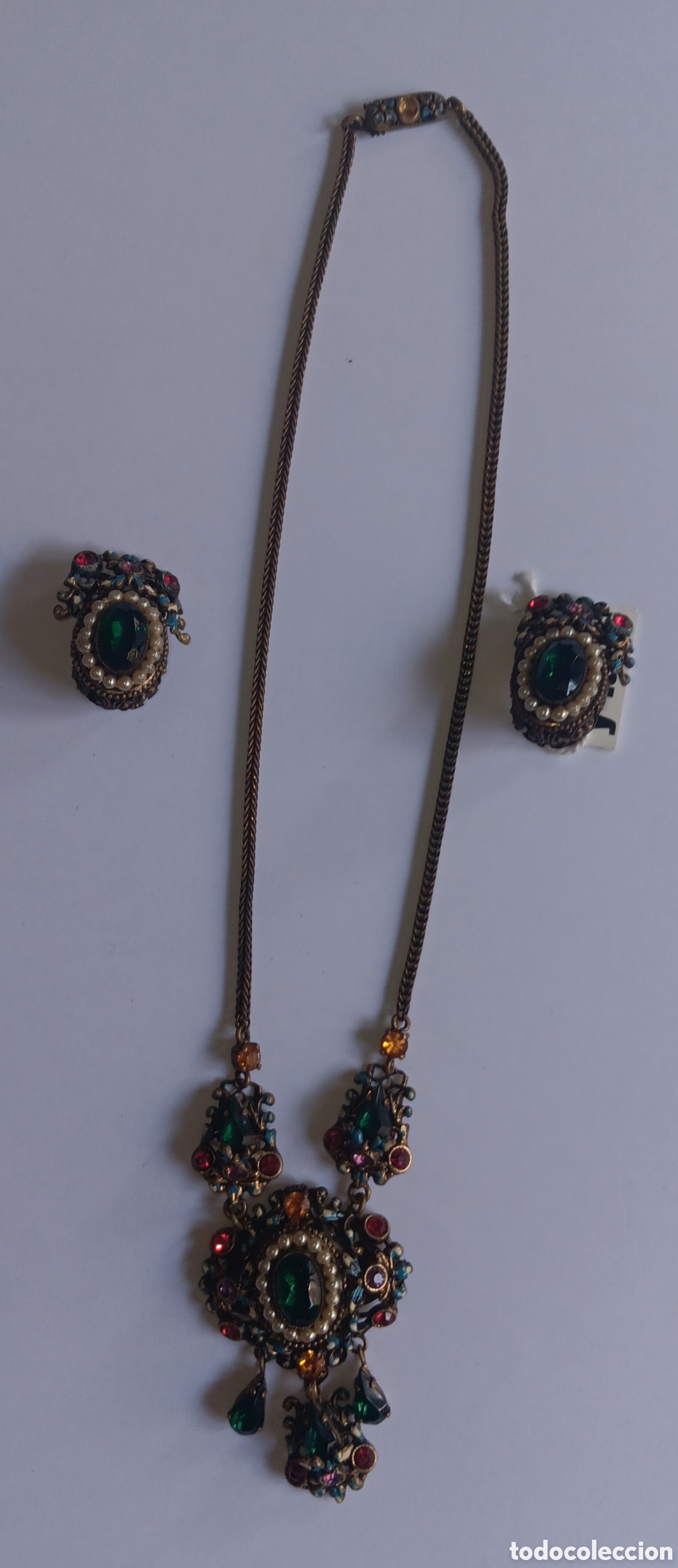 Joyeria: Colgante y pendientes vintage - Foto 9