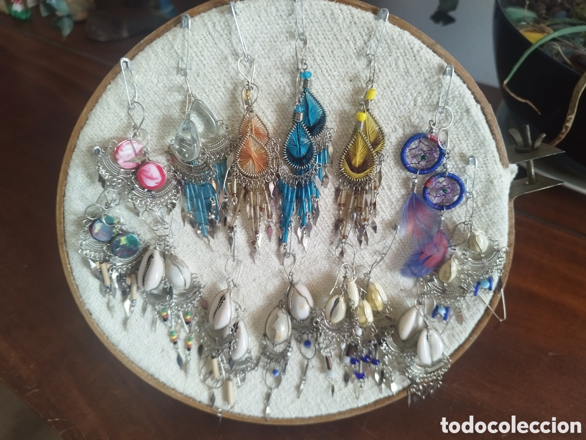 Joyeria: Pendientes a&ntilde;os 80 estilo hippy - Foto 2