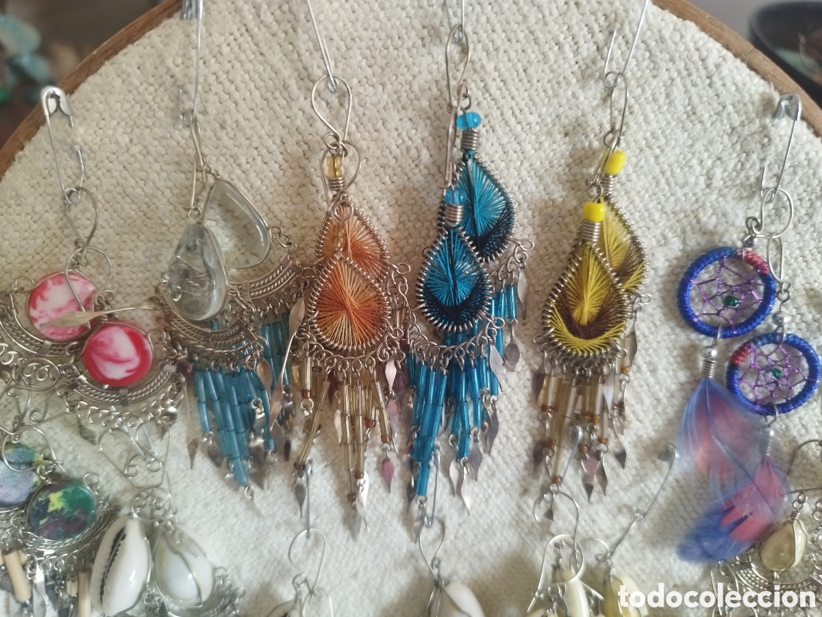 Joyeria: Pendientes a&ntilde;os 80 estilo hippy - Foto 3