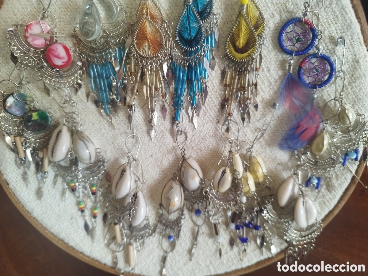 Joyeria: Pendientes a&ntilde;os 80 estilo hippy - Foto 1