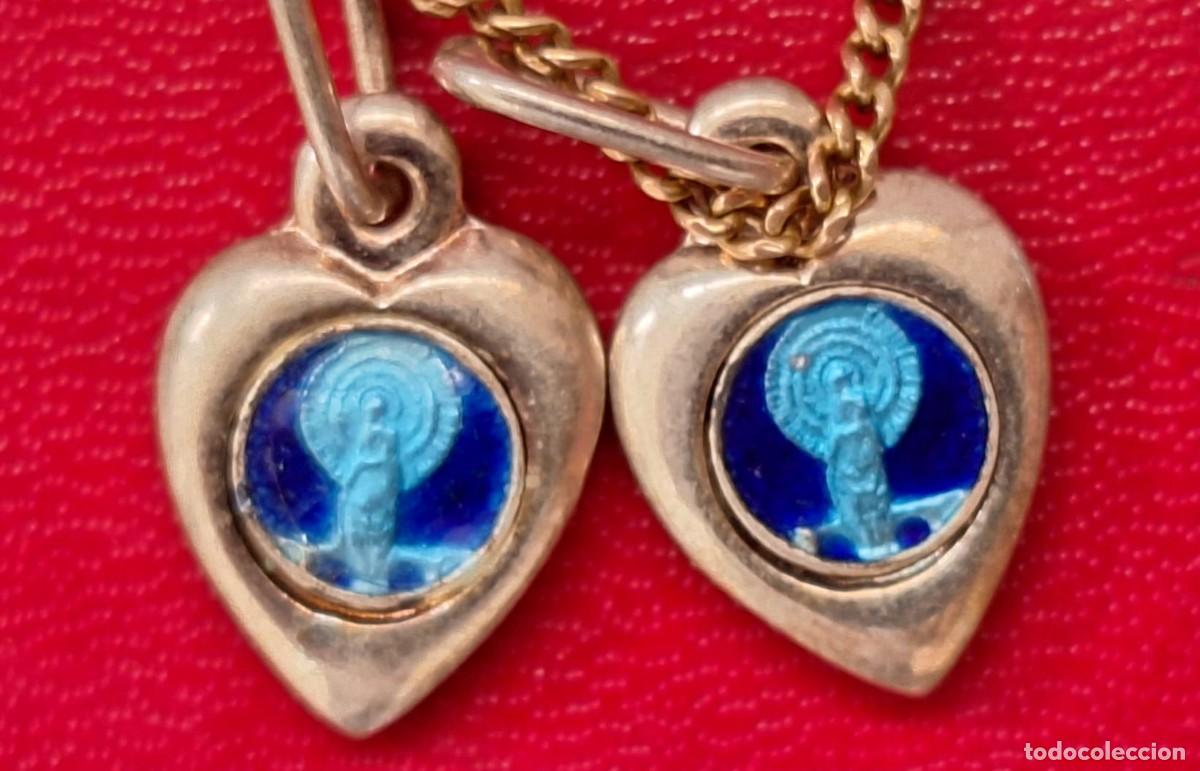 Joyeria: Doble Coraz&oacute;n de la Virgen &ndash; Cadena Dorada Devocional - Foto 2
