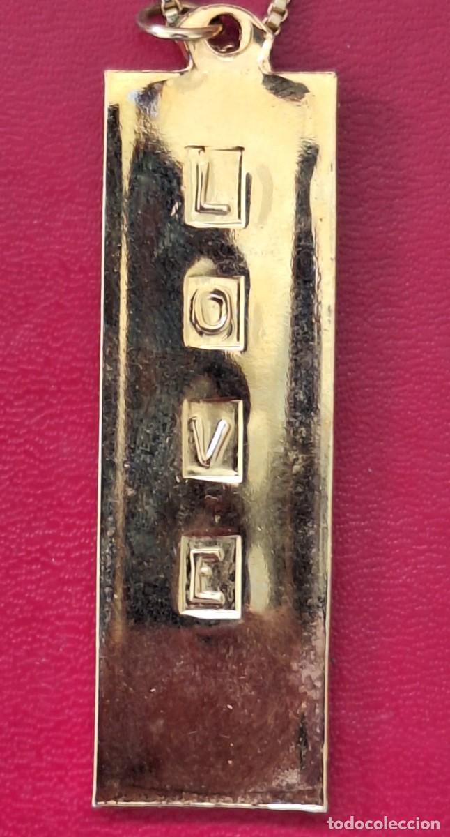 Joyeria: Cadena dorada con colgante rectangular vertical &ndash; Dise&ntilde;o minimalista - Foto 4