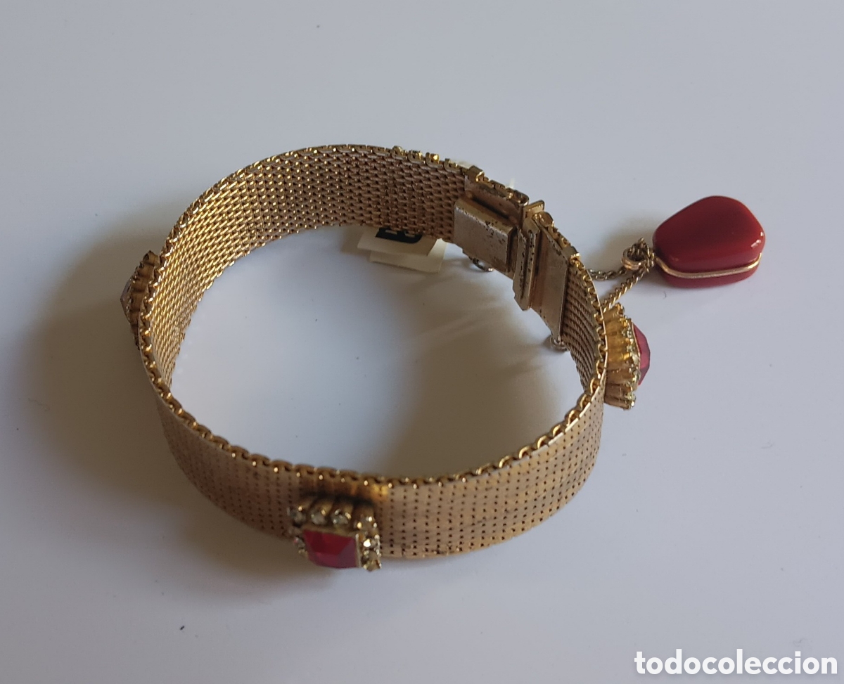 Joyeria: Pulsera dorada a&ntilde;os 50 - 60. - Foto 3