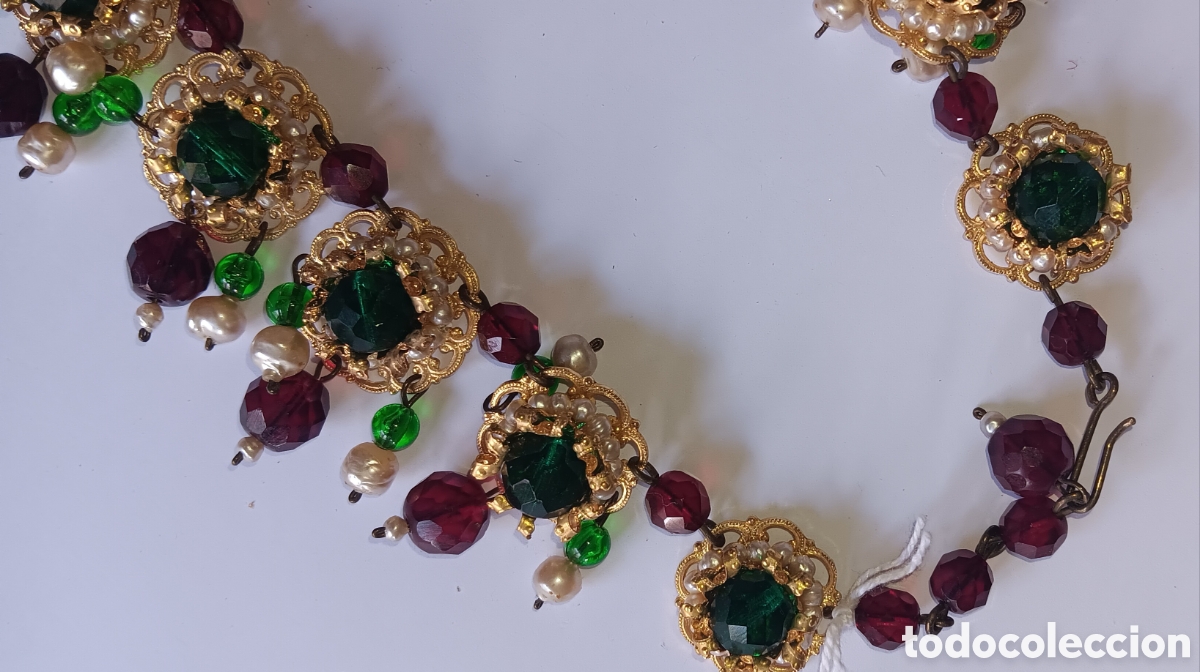 Joyeria: Collar bisuter&iacute;a a&ntilde;os 50 - Foto 3