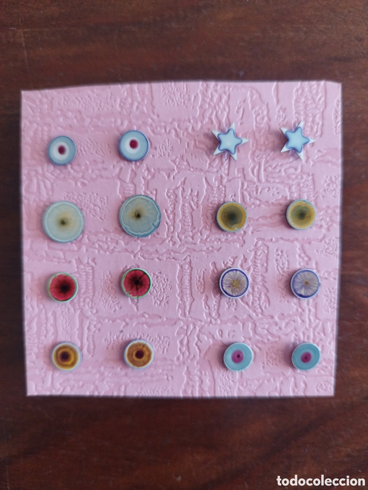 Joyeria: Pendientes bot&oacute;n estrellas o c&iacute;rculos - Foto 1
