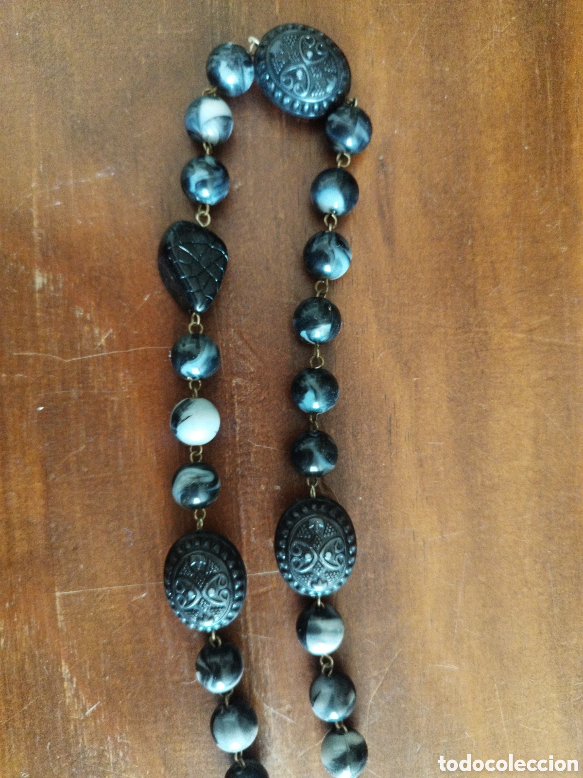 Joyeria: Collar estilo vintage negro y marmolado - Foto 2