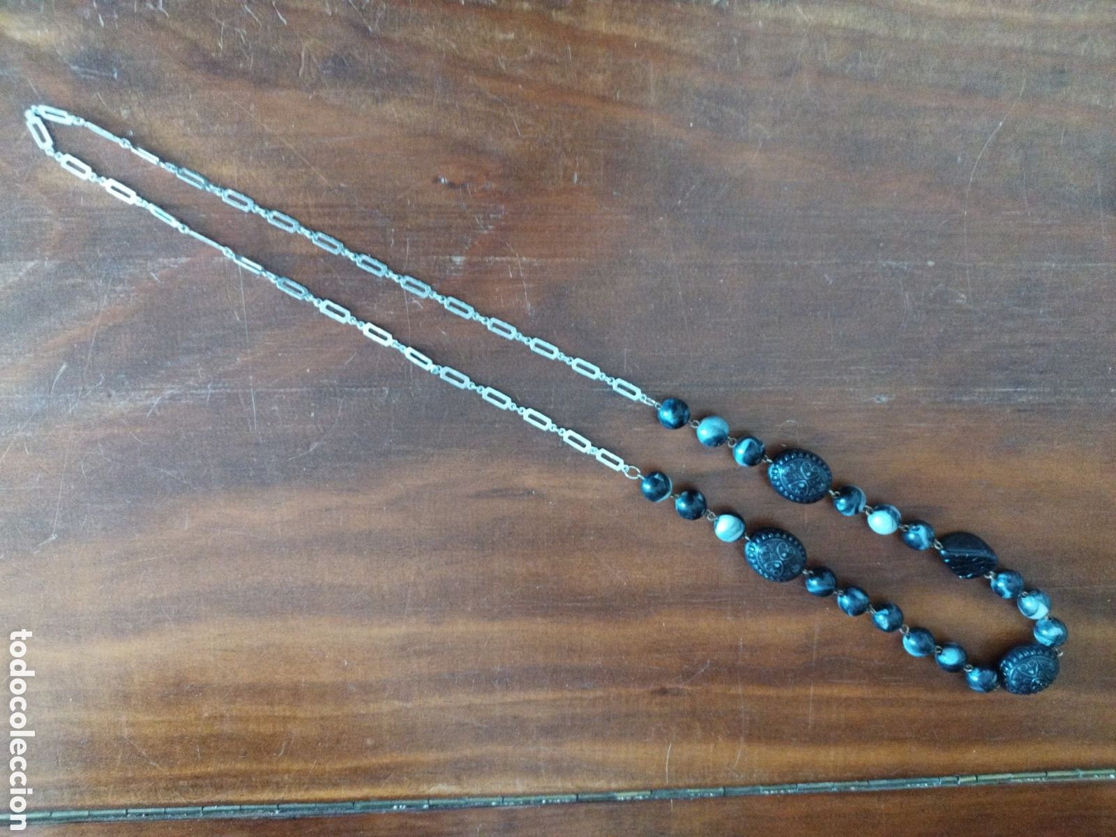 Joyeria: Collar estilo vintage negro y marmolado - Foto 1
