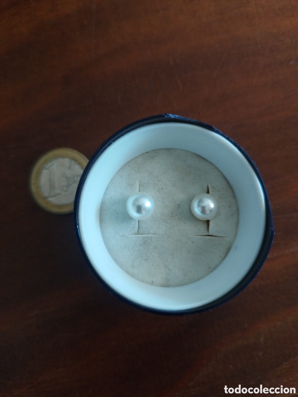 Joyeria: Pendientes perla cierre tuerca - Foto 1