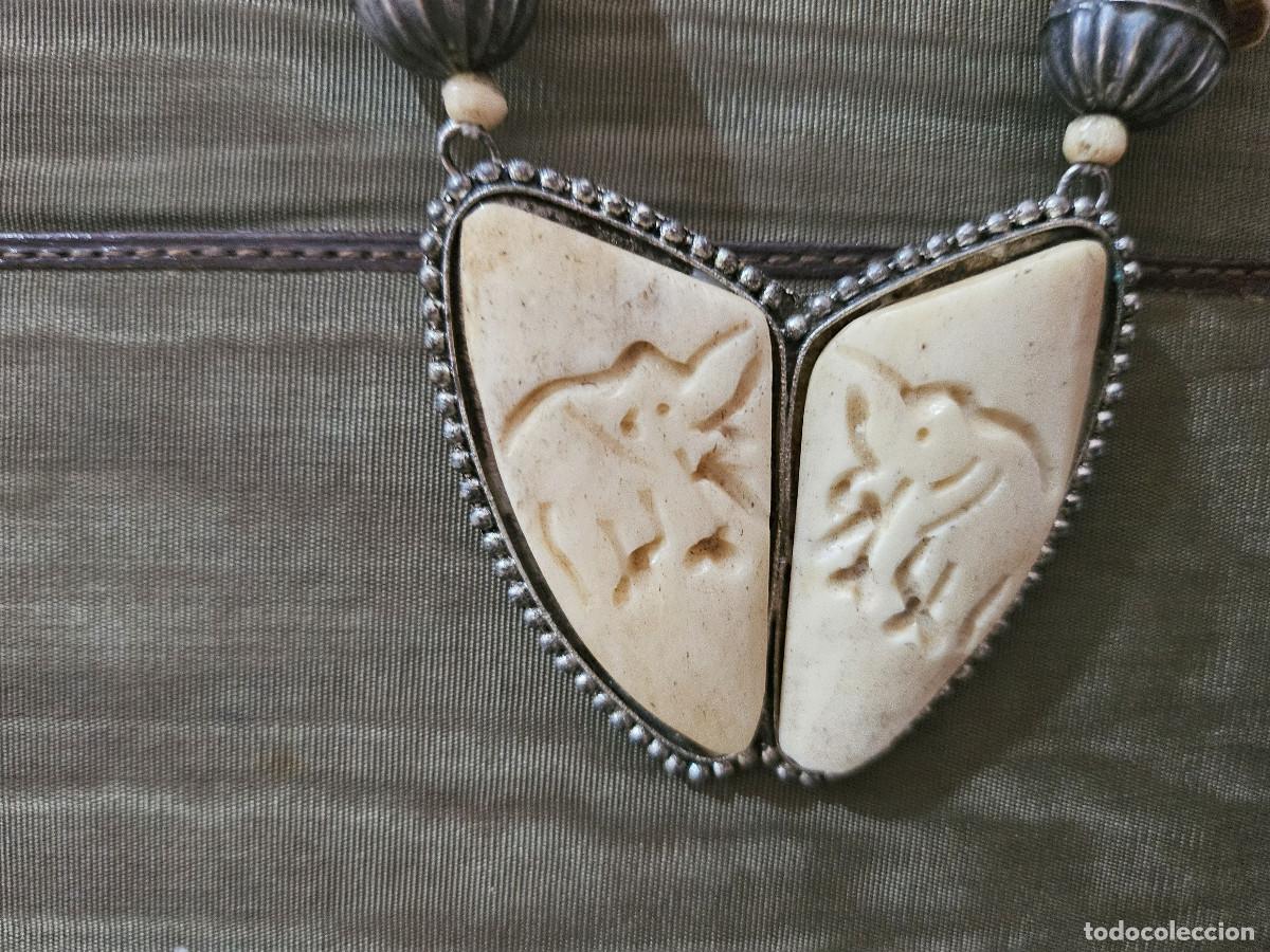 Joyeria: collar de hueso y plateado - Foto 4