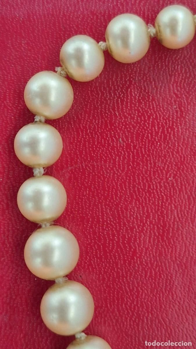 Joyeria: Collar de perlas de bisuter&iacute;a (imitaci&oacute;n) &ndash; 37 cm - Foto 2