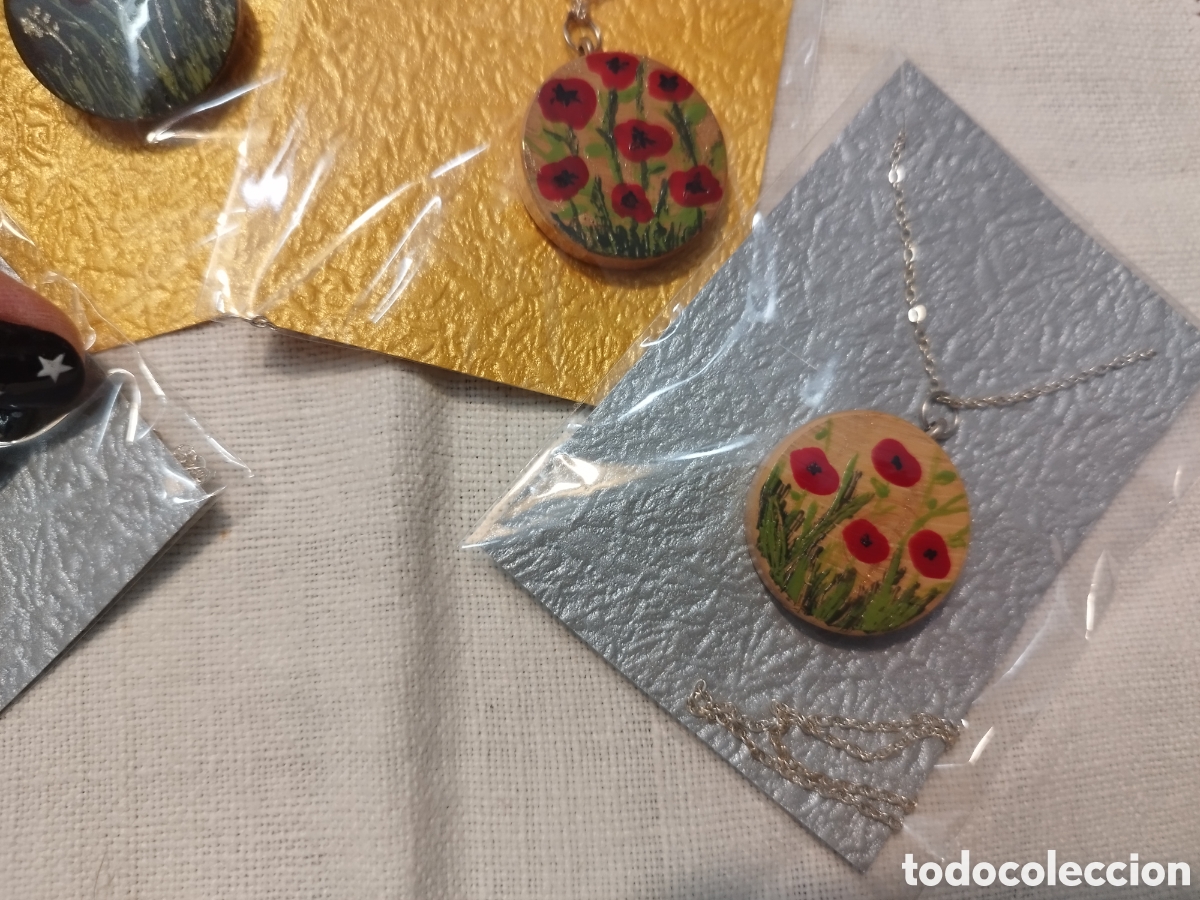 Joyeria: Collar madera amapolas de Janil Sant Jordi - Foto 4