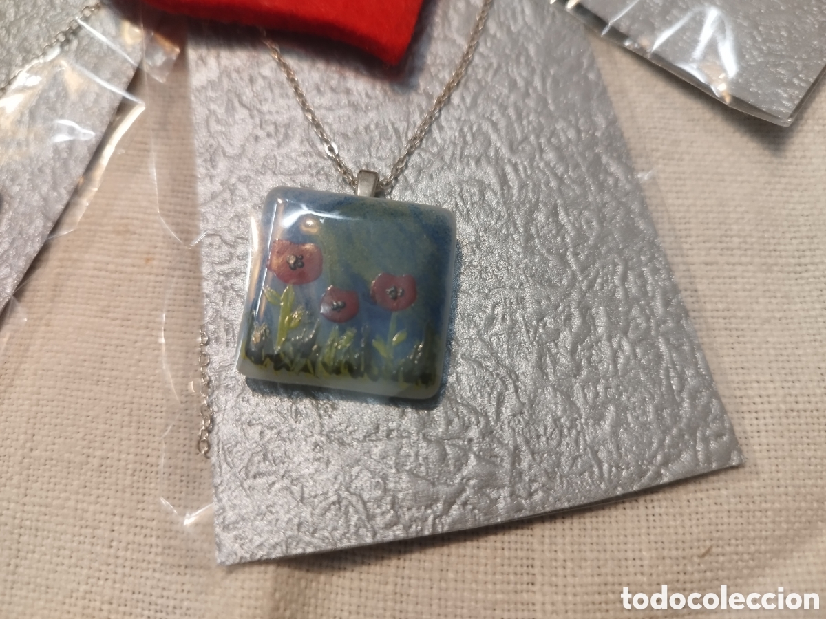 Joyeria: Collar cer&aacute;mica amapolas de Janil - Foto 3