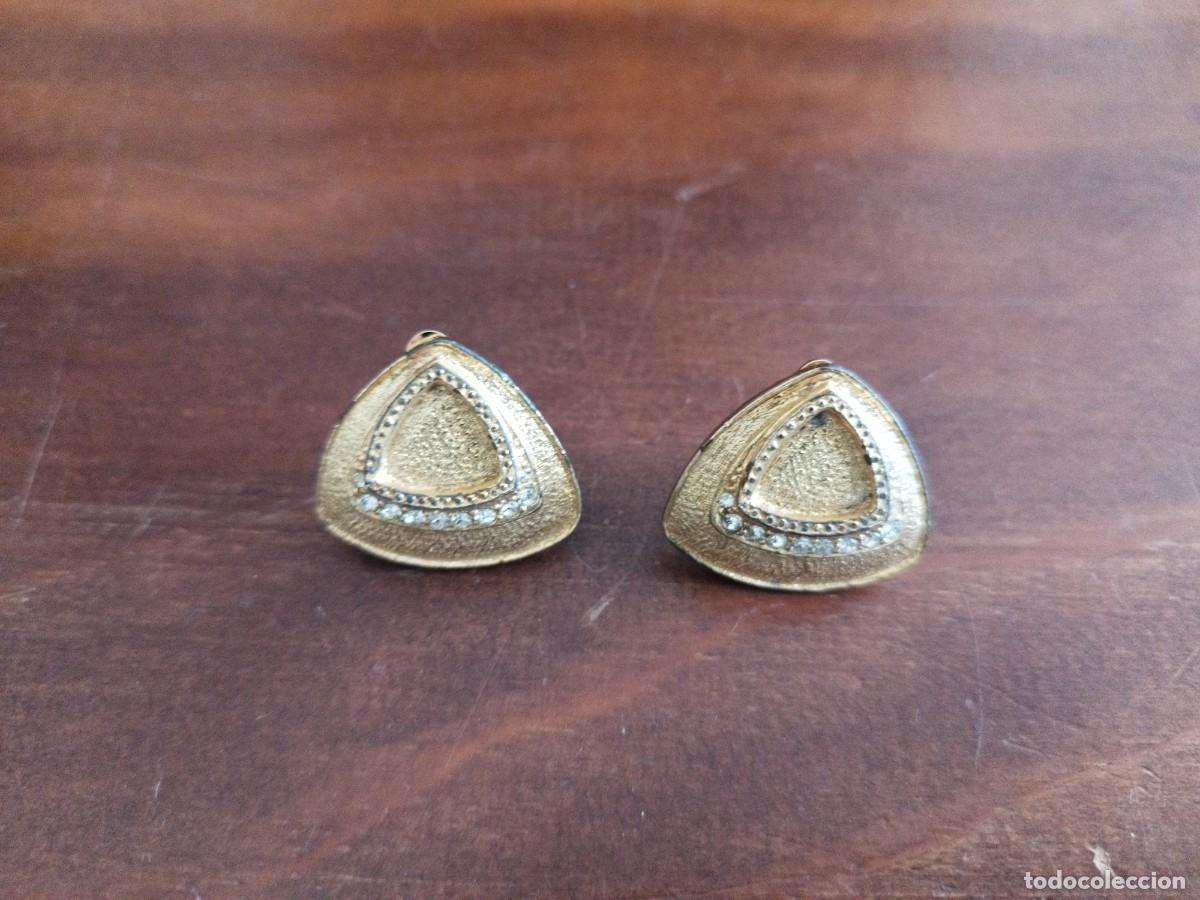 Joyeria: Pendientes vintage metal y brillantitos - Foto 1