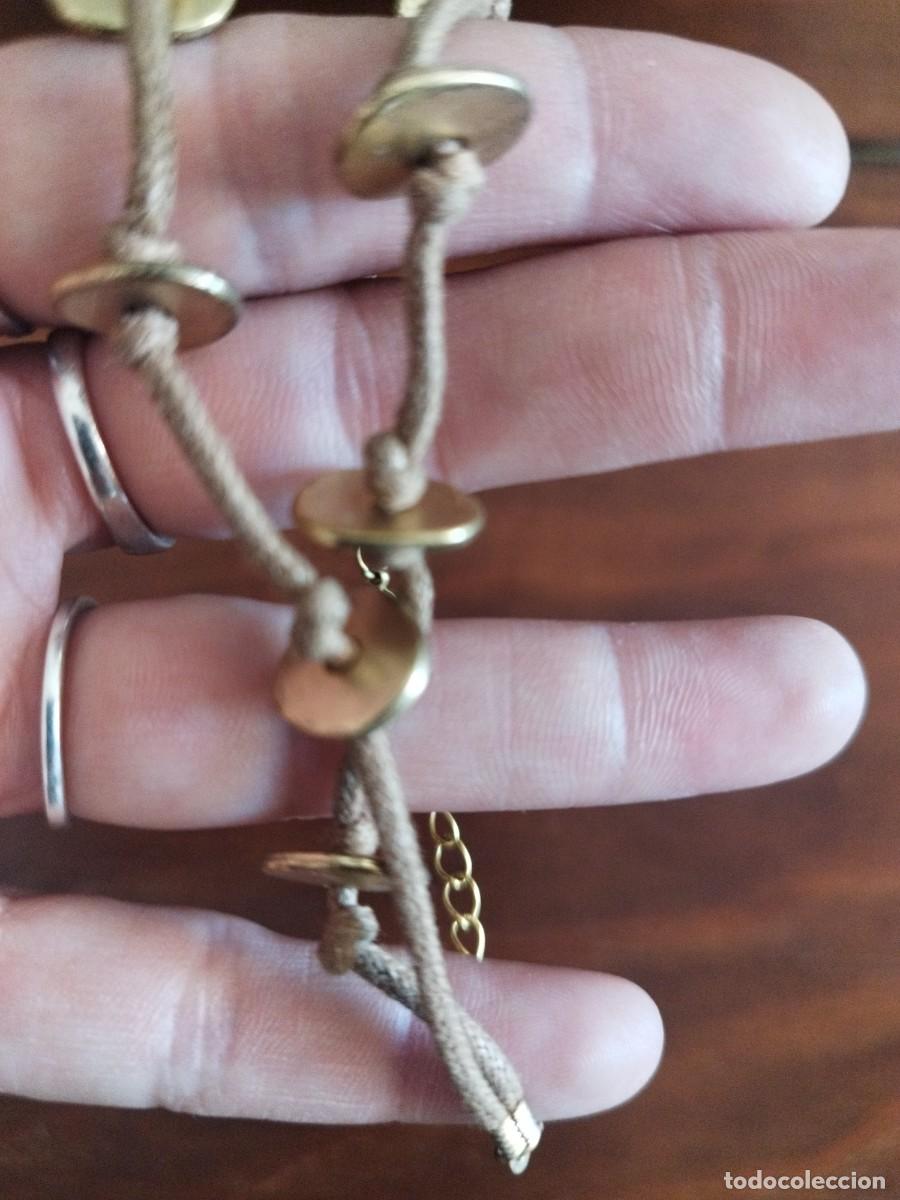 Joyeria: Pulsera vintage marr&oacute;n y dorado - Foto 2