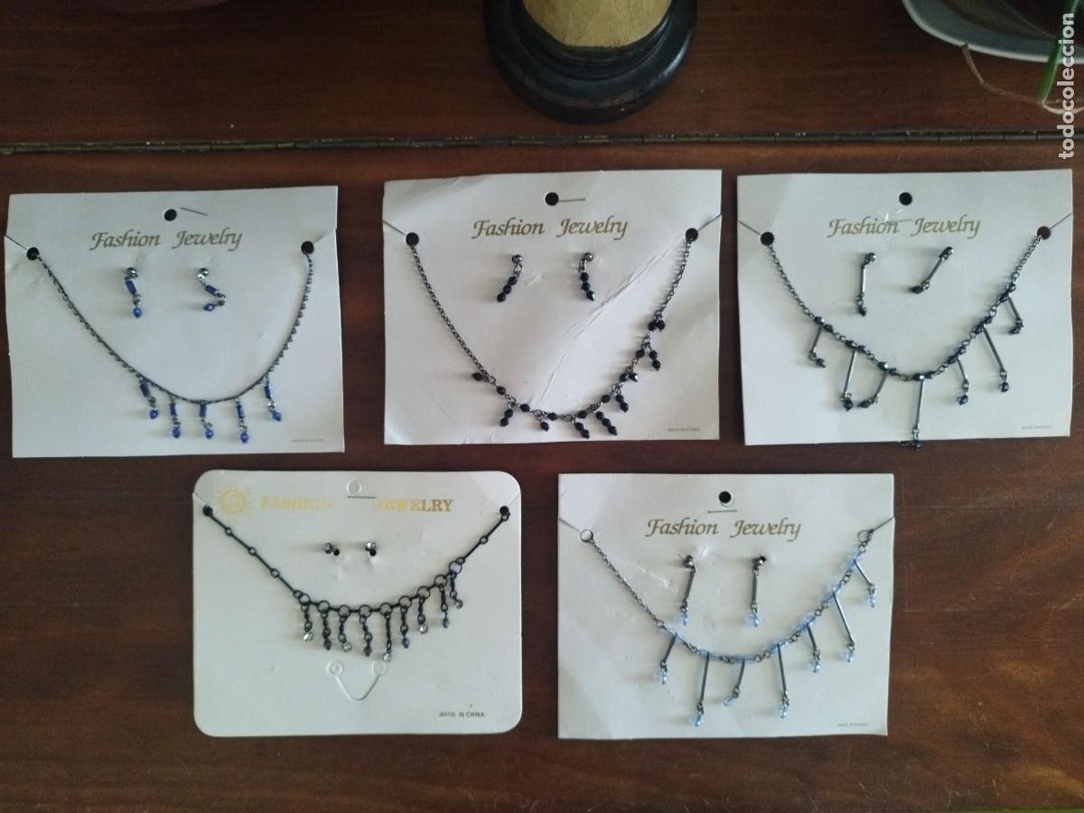 Joyeria: Conjunto collar gargantilla + pendientes - Foto 1