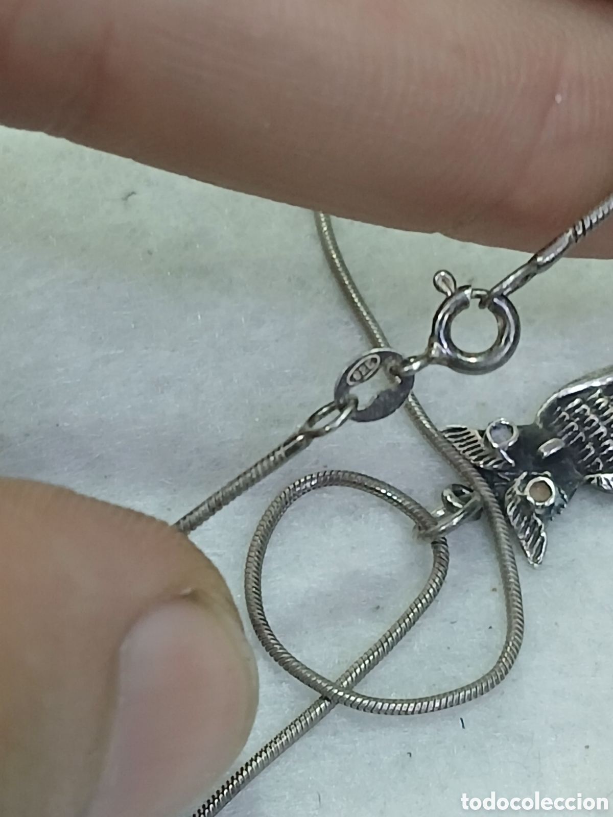 Joyeria: Cadena con b&uacute;ho plata de ley. (L127) - Foto 3