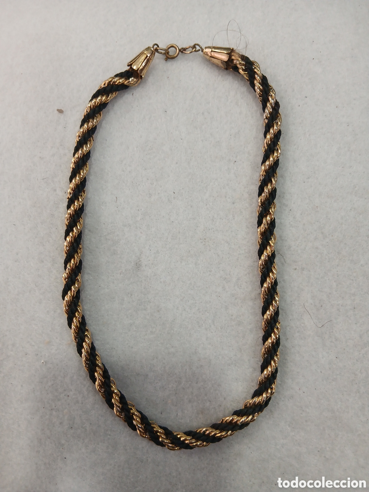 Joyeria: Gargantilla negra y dorada. (L102) - Foto 1