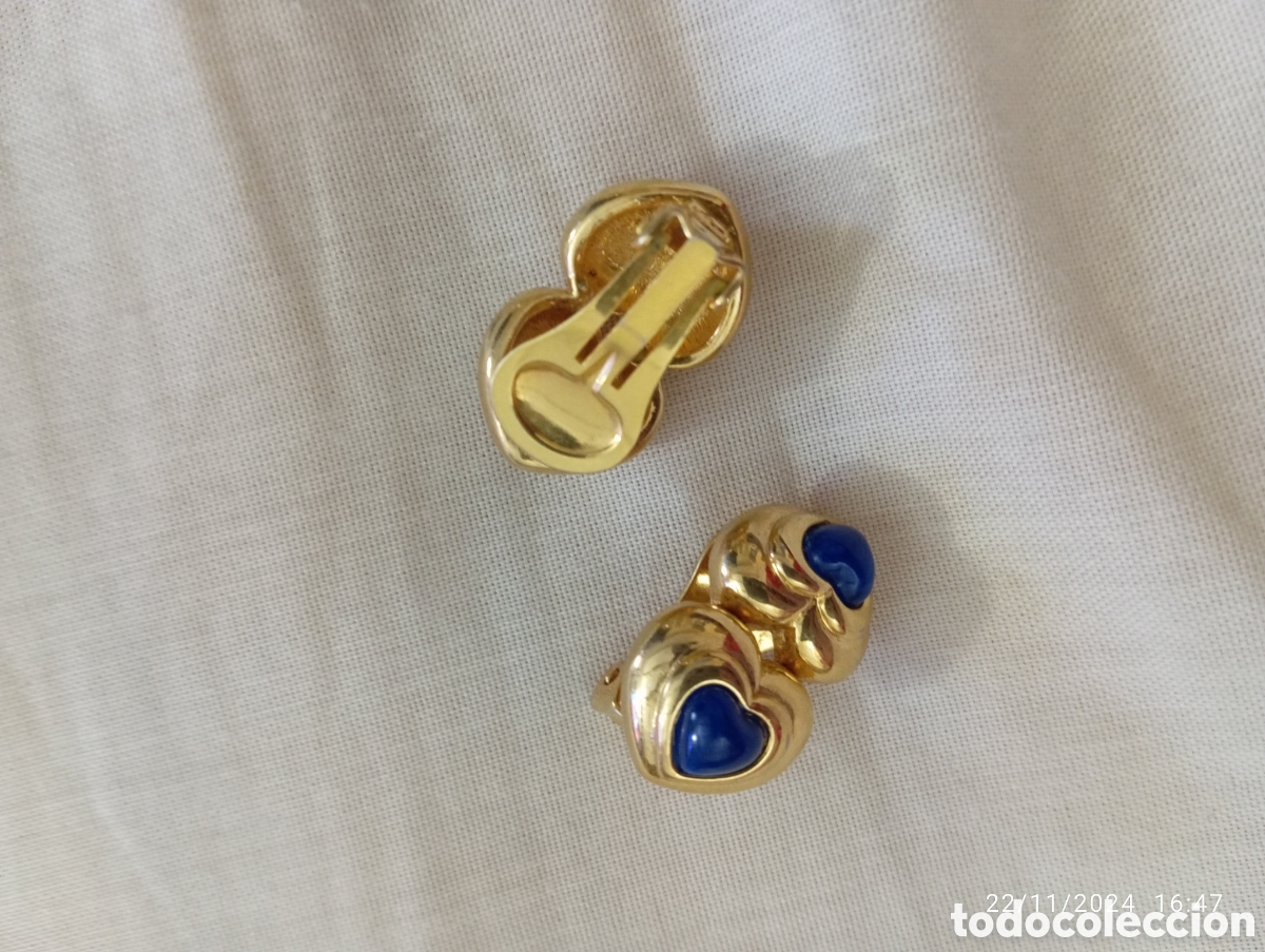 Joyeria: Pendientes azules de clip - Foto 2