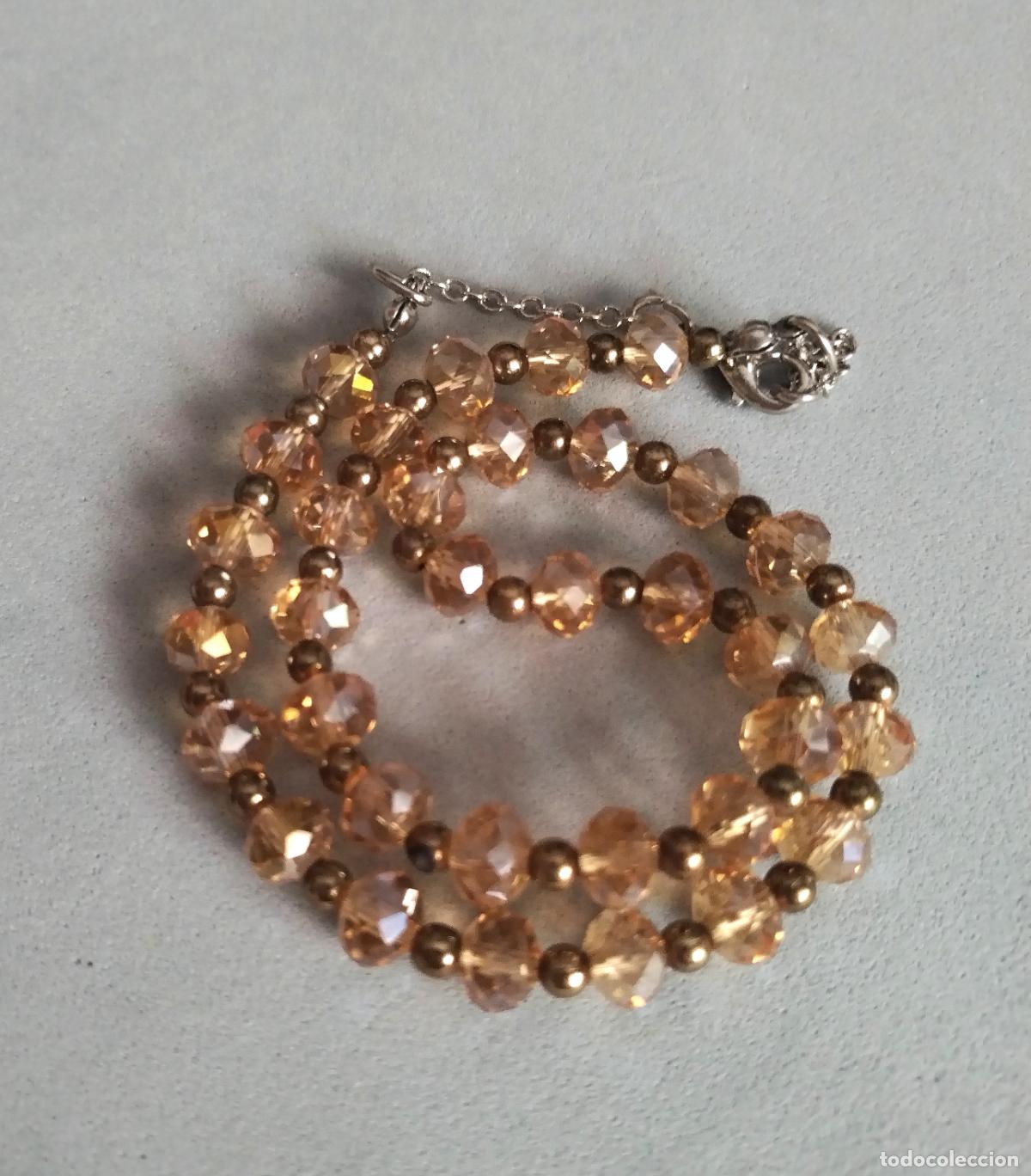 Joyeria: Collar corto de cuentas de cristal. - Foto 3