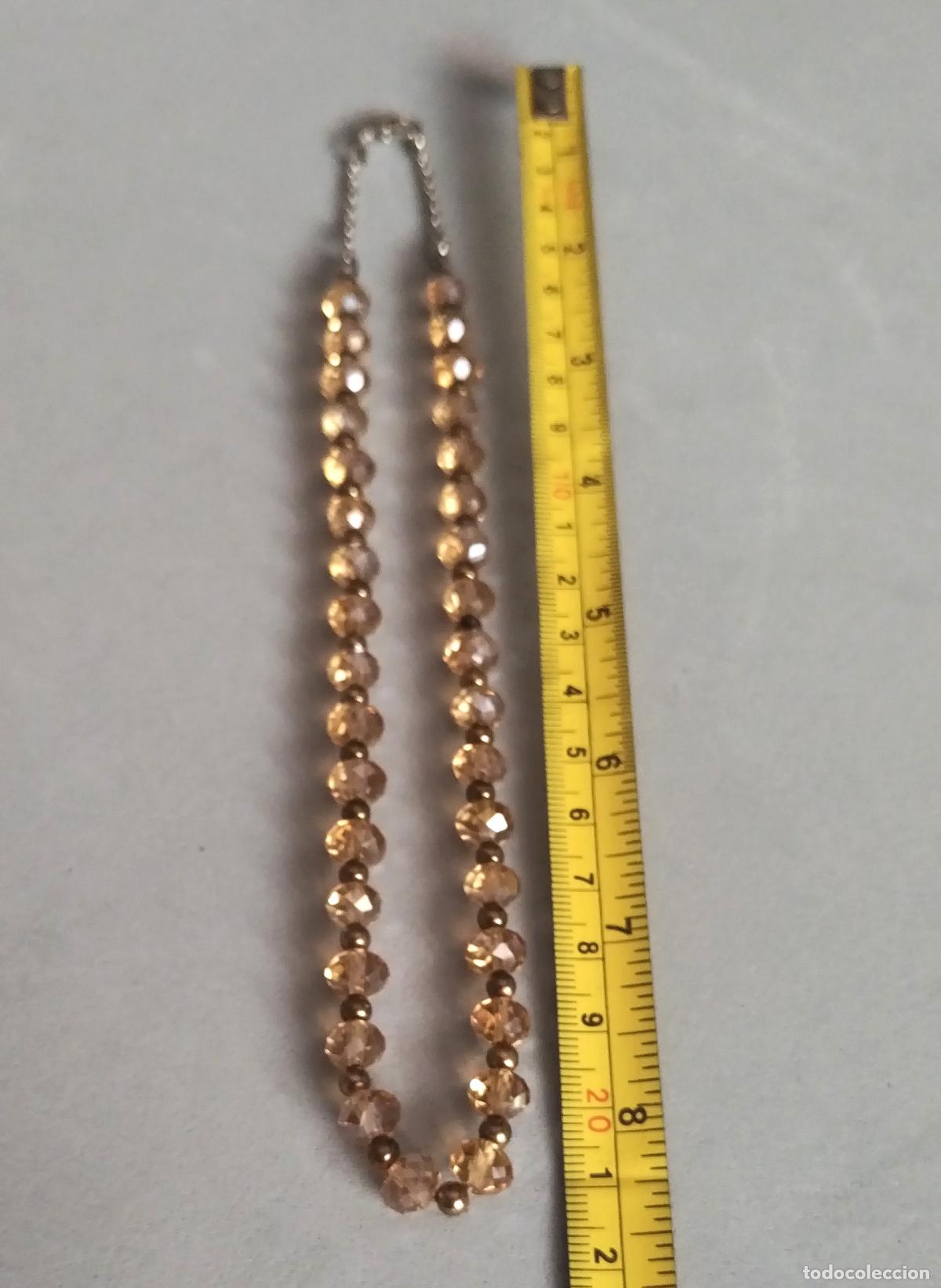 Joyeria: Collar corto de cuentas de cristal. - Foto 5