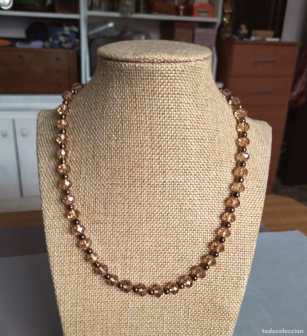 Joyeria: Collar corto de cuentas de cristal. - Foto 6